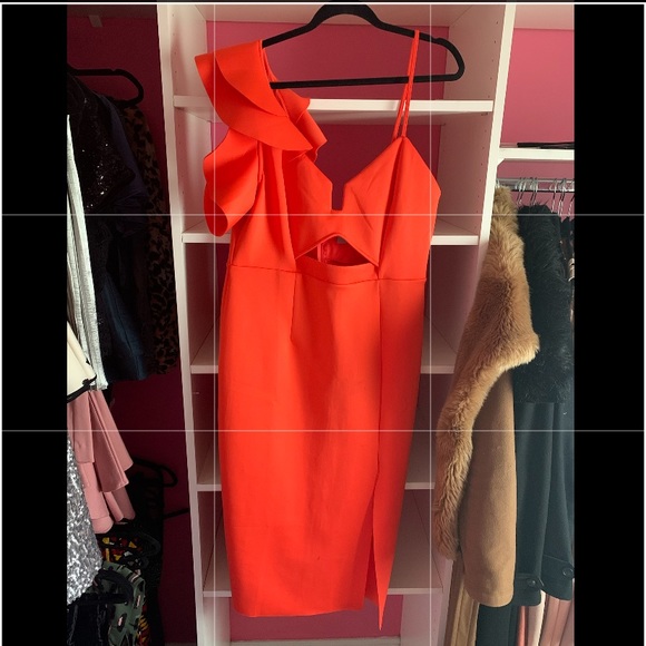 Orange Asos Party Dress - Picture 4 of 5